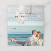 Carte De Placement Photo Mariage moderne (Extérieur déplié)