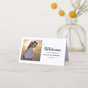 Carte De Placement Photo simple Mariage