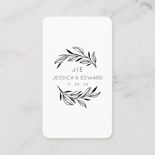 Carte De Placement Photos mémorables Qr Code Rouge Chic Mariage moder (Dos)