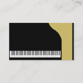 Carte De Placement Piano Mariage noir et or (Dos)