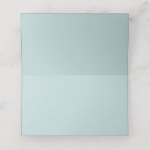 Carte De Placement Pierres Gem Custom Pastel Mariage Bleu (Intérieur déplié)