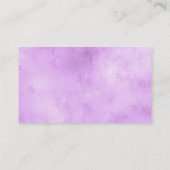 Carte De Placement Pies pourpres Aquarelle Florale Plat (Dos)