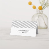 Carte De Placement Pies roses | Mariage Gris (Dos)