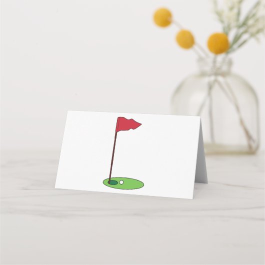 Carte De Placement Pin de golf (Devant)