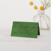 Carte De Placement Pine Cônes Mariage d'hiver Carte de lieu pliée (Dos)