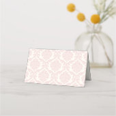 Carte De Placement Pink Damask Floral Princess Fairytale (Dos)