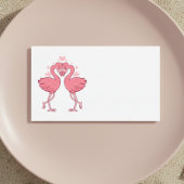 Carte De Placement Pink Flamingo Beach Tropical  Wedding Escort