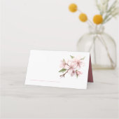 Carte De Placement Pink joli cerisier fleuri nom de table carte place (Devant)