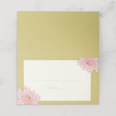 CARTE DE PLACEMENT PINK PEONIES CHINOISERIE MARIAGE CARTE DE PLACE (Extérieur déplié)