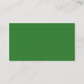 Carte De Placement Pins tranquilles aquarelle verte (Dos)