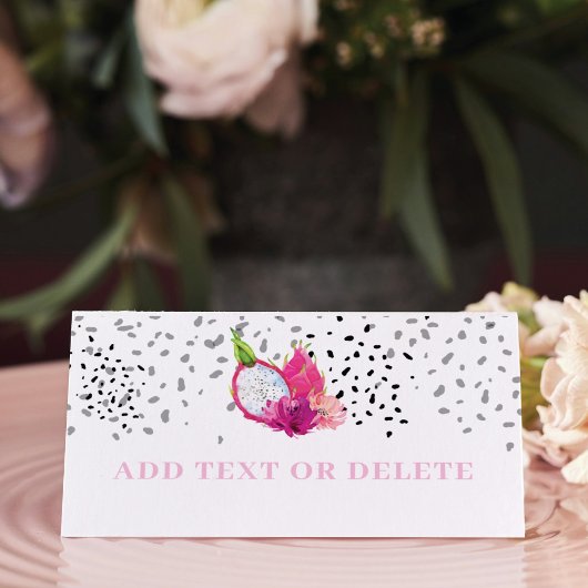 Carte De Placement Pitaya Dragon Fruit Élégant Bébé Parsemé