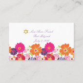 Carte De Placement PixDezines Alegre/mitzvah (Dos)