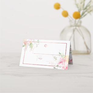 Carte De Placement PixDezines Aquarelle de pois de senteur sucrés