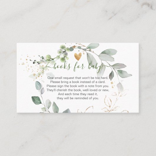 Carte De Placement PixDezines Aquarelle Eucalyptus Wreath (Devant)