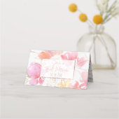 Carte De Placement PixDezines Aquarelle Florale Sweetpeas (Dos)