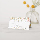 Carte De Placement PixDezines Boho Fall Garden Fleurs Monogram Place (Devant)