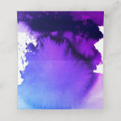 Carte De Placement PixDezines Electric Purple Aquarelle Bar Mitzvah (Intérieur déplié)