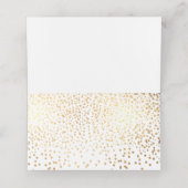 Carte De Placement PixDezines Faux éblouis Gold Confetti (Intérieur déplié)