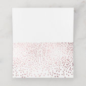 Carte De Placement PixDezines Faux Roses éclatés Gold Confetti (Intérieur déplié)