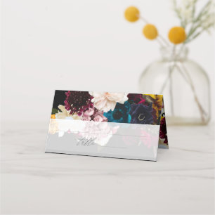 Carte De Placement PixDezines Fleurs Moody foncées