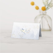 Carte De Placement PixDezines H2 Blue Hydrangeas Albâtre Roses (Dos)