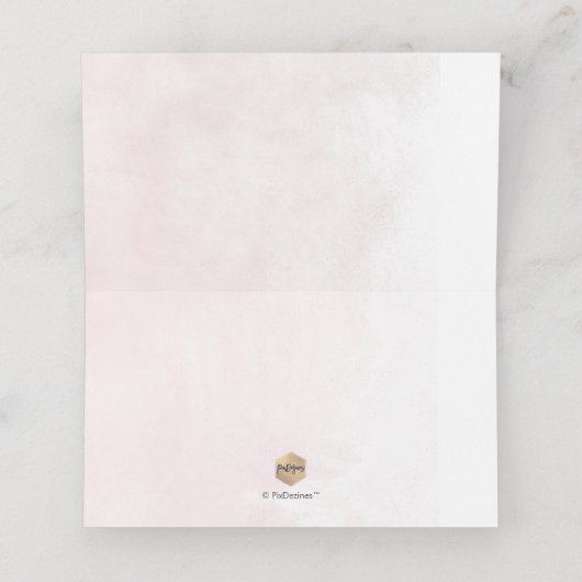 Carte De Placement PixDezines H2 Hydrangeas Dusty Roses (Intérieur déplié)