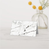 Carte De Placement PixDezines Marble+Faux Rose Gold Placecards (Dos)