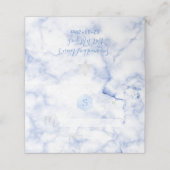 Carte De Placement PixDezines Monogram Blue Honeypeb+Marble (Extérieur déplié)