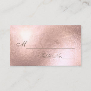 Carte De Placement PixDezines Rose Gold/Faux Foil/Cartes de lieu