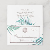 Carte De Placement PixDezines Verdure, aquarelle Palm Fronds (Extérieur déplié)