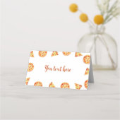 Carte De Placement Pizza Party Carte Place Anniversaire (Devant)