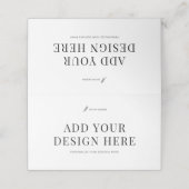 Carte De Placement Place Card Printing Custom Artwork Bi-Fold Cards (Extérieur déplié)