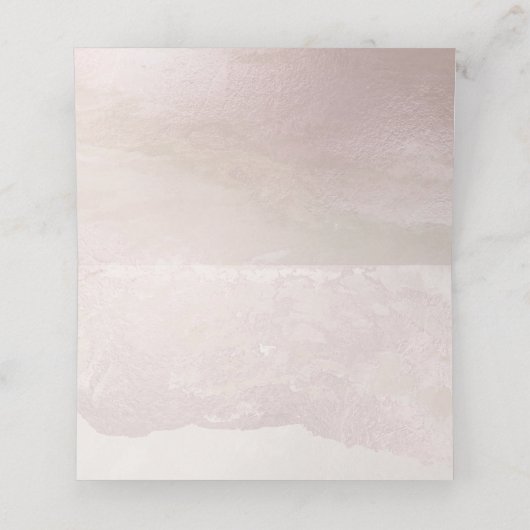 Carte De Placement Plage côtière de PixDezines Blush (Intérieur déplié)