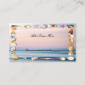 Carte De Placement Plage De Sable Tropical Et Table Mariage De Coquil (Devant)