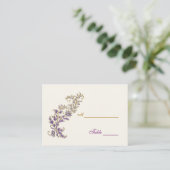 Carte De Placement Plage d'or mauve Table Place card (Debout devant)