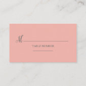 Carte De Placement Plage Flamant rose Tropical Feuille Escort Table S (Dos)