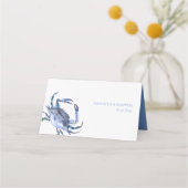 Carte De Placement Plage Mariage Carte de lieu avec choix de repas (Dos)