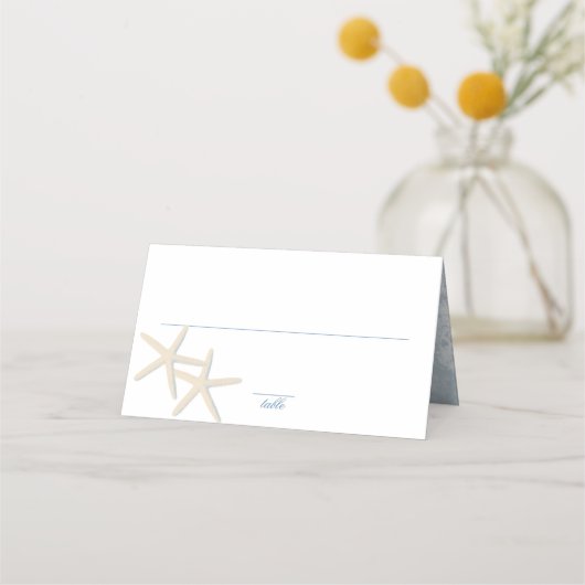 Carte De Placement Plage Mariage Starfish Carte Place (Devant)