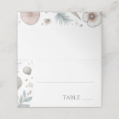 Carte De Placement Plage Pastel (Extérieur déplié)