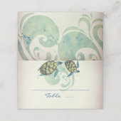 Carte De Placement Plage Tropical Nautique (Extérieur déplié)