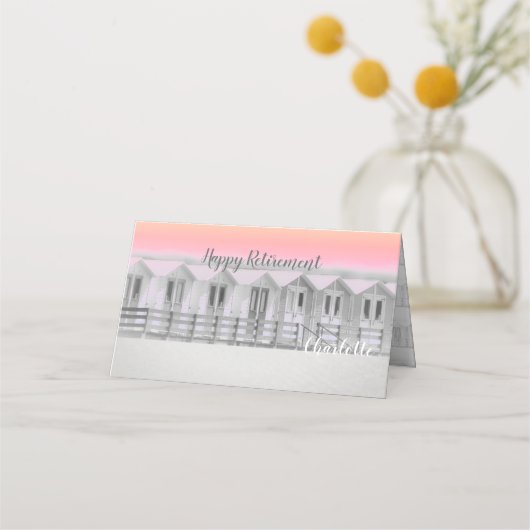 Carte De Placement Plaques de la fête de la retraite de la cabane de  (Devant)