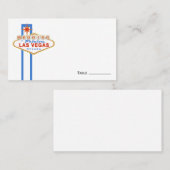 Carte De Placement Plaques Mariage Las Vegas (Devant / Derrière)