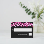 Carte De Placement Plaques mariages rose Hollywood Glam (Debout devant)