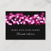 Carte De Placement Plaques mariages rose Hollywood Glam (Dos)