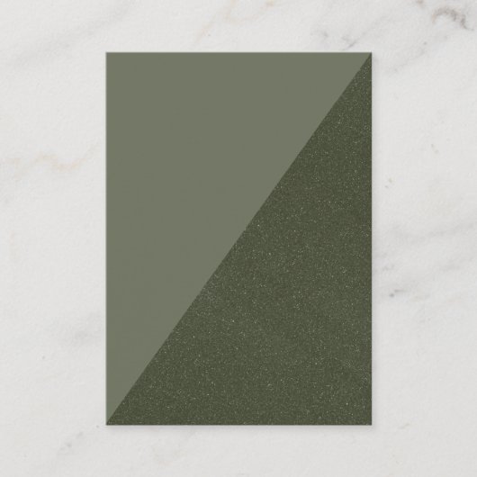 Carte de placement plate en mousse verte diagonale (Devant)