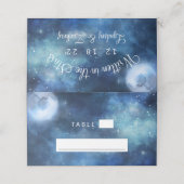 Carte De Placement Pleine lune lunaire Sky Mariage de siège Numéro de (Extérieur déplié)