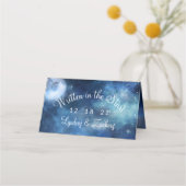 Carte De Placement Pleine lune lunaire Sky Mariage de siège Numéro de (Dos)