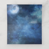 Carte De Placement Pleine lune lunaire Sky Mariage de siège Numéro de (Intérieur déplié)