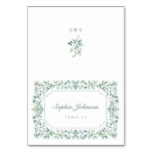 Carte de placement pliable florale botanique vinta (Par défaut)