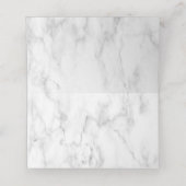 Carte De Placement Plum géométrique Or Marbre pourpre Floral (Intérieur déplié)